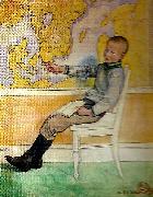 Carl Larsson Esbjorn och kartan France oil painting artist